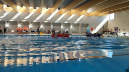 Bronzérmes a katasztrófavédelem csapata a medencés sárkányhajó versenyen
