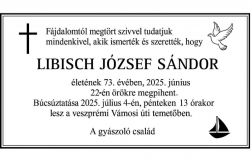 Elhunyt Libisch József Sándor ny. tűzoltó törzszászlós