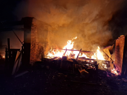 Leégett a melléképület