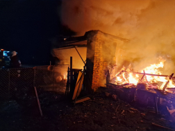 Leégett a melléképület