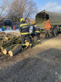 Négy helyszínen zajlik a tűzifa darabolása