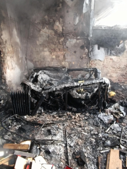 Télikertben volt tűz Csopakon