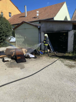 Garázsban volt tűz