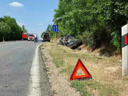 Baleset a veszprémi elkerülőn